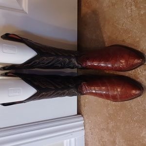 VTG Handmade El Dorado Alligator Womens Boots sz 7